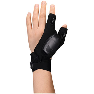 Portwest Rechargeable LED Light gloves (1 Pair) - Black