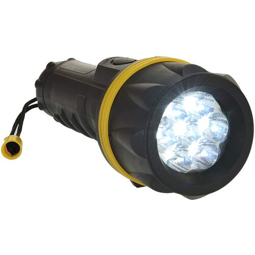 Portwest 7 LED Rubber Torch  - Yellow/Black