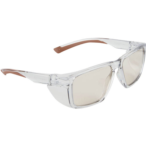 Portwest Side Shields Safety Glasses - Brown -