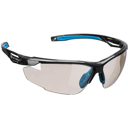 Portwest Anthracite KN Safety Glasses - Mirror -