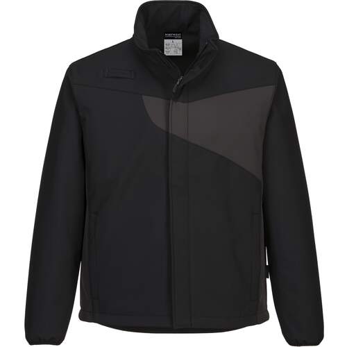 Portwest PW2 Softshell Jacket (2L) - Black/Zoom Grey