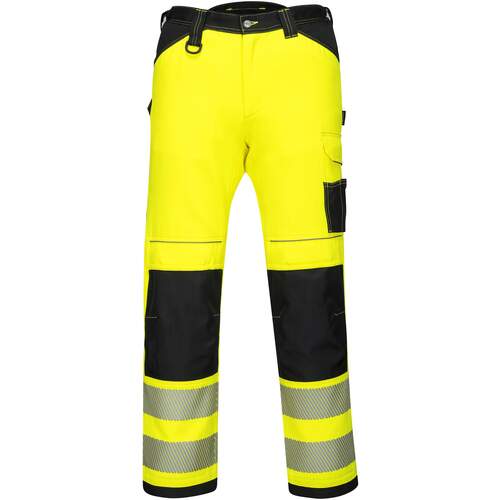 Portwest PW3 Hi-Vis Work Trouser - Yellow/Black
