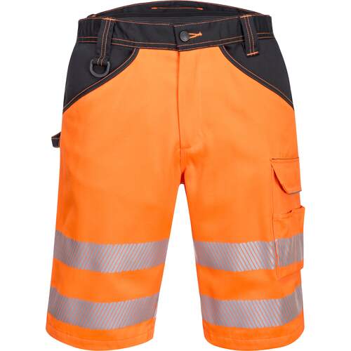 Portwest PW3 Hi-Vis Shorts - Orange/Black