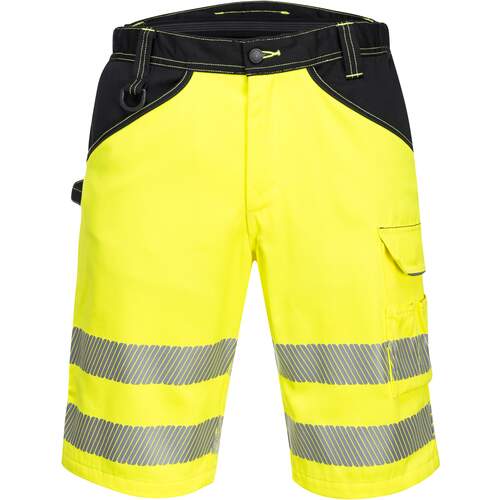 Portwest PW3 Hi-Vis Shorts - Yellow/Black
