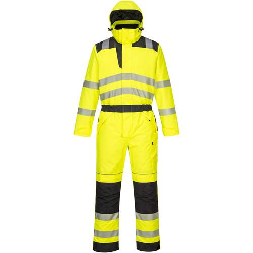 Portwest PW3 Hi-Vis Winter Coverall - Yellow/Black