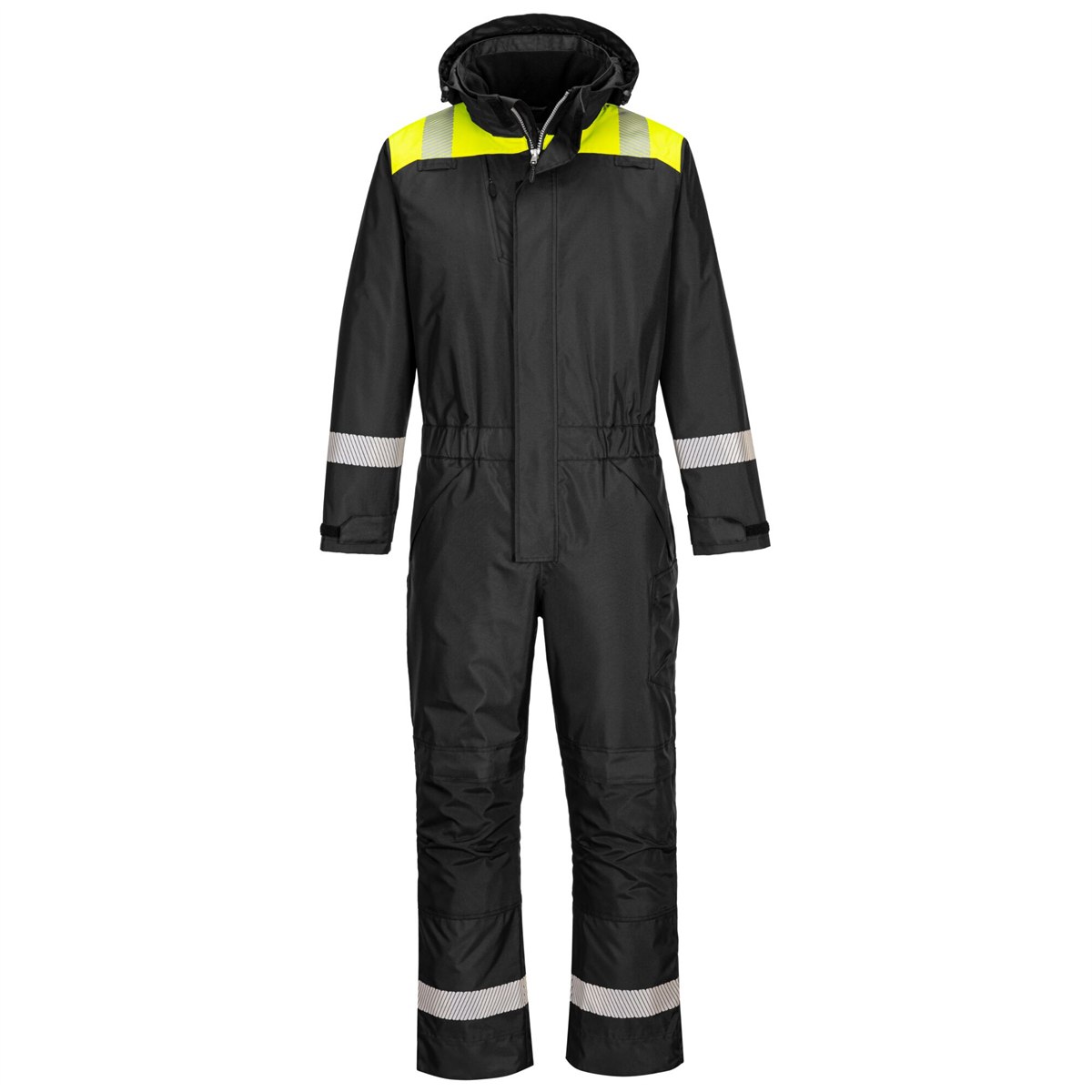 Portwest PW3 Winter Coverall - Black/Yellow