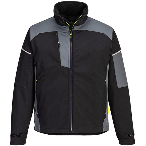 Portwest PW3 Softshell Jacket (3L) - Black/Zoom Grey