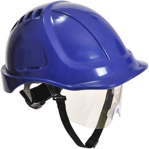Portwest Endurance Plus Visor Helmet - Royal Blue