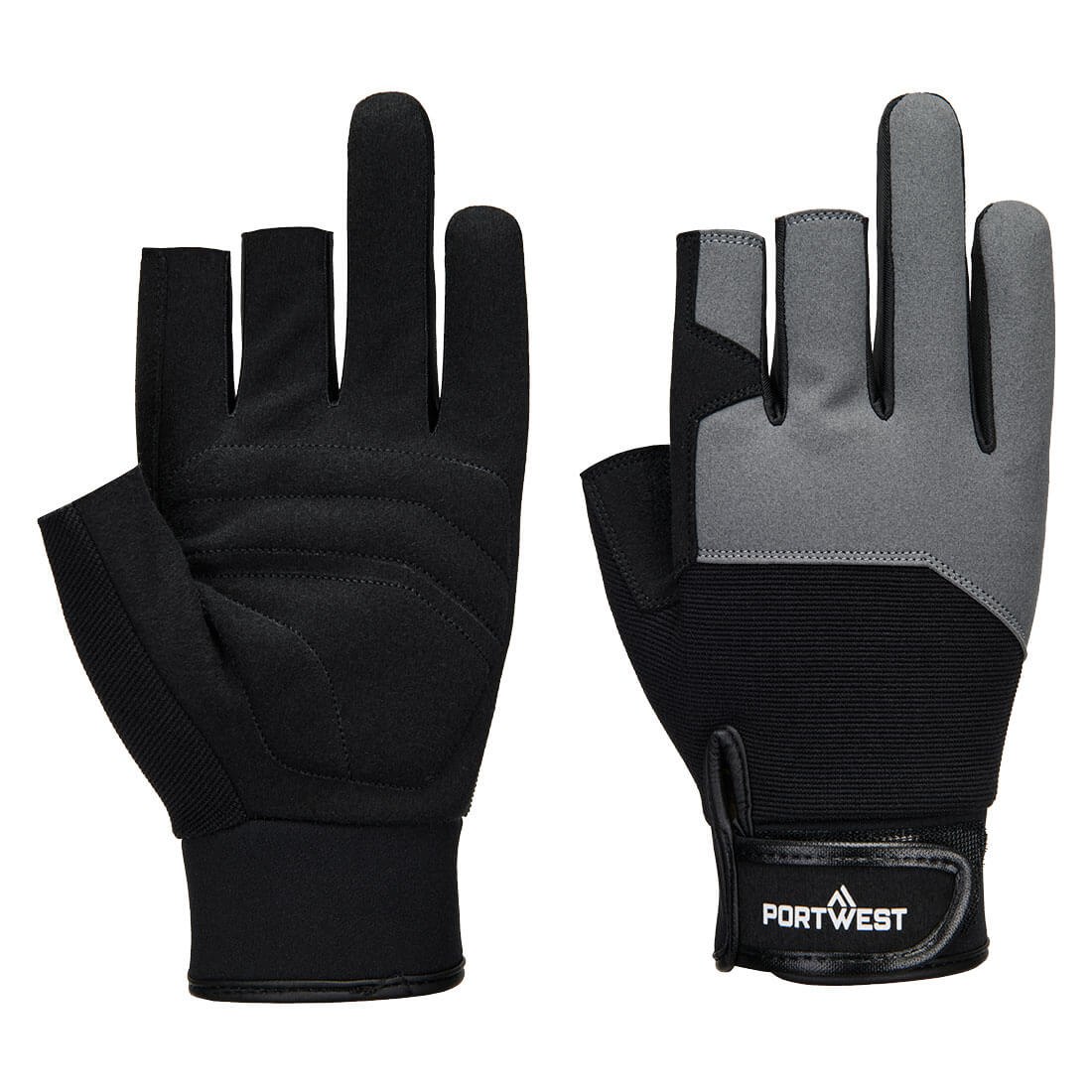 Portwest Mechanic 251 Fingerless Glove - Black