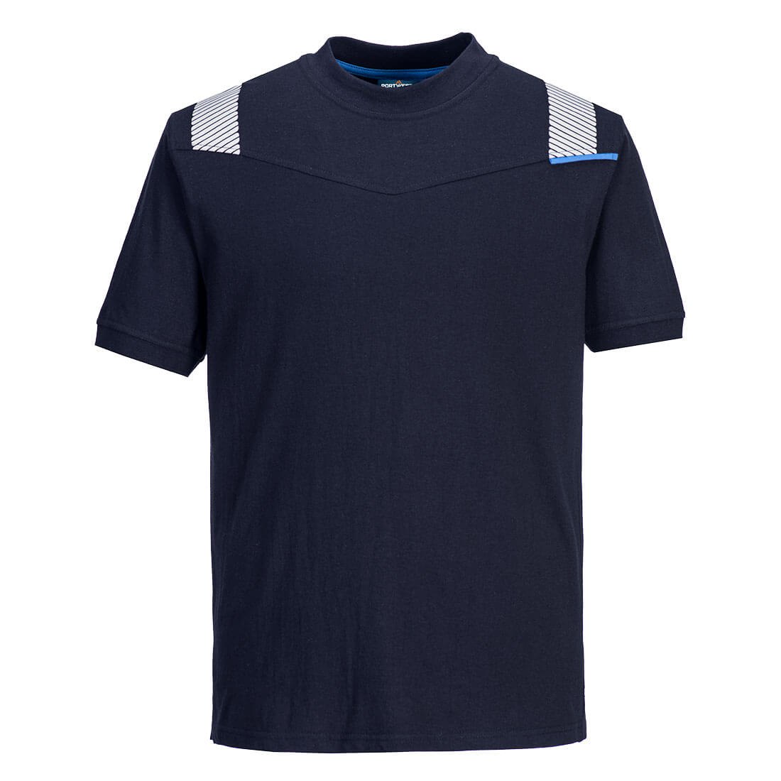 Portwest WX3 Modaflame Knit FR Short Sleeve T-Shirt - Navy