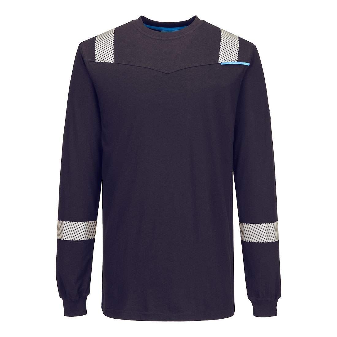 Portwest WX3 Modaflame Knit FR Long Sleeve T-Shirt - Navy