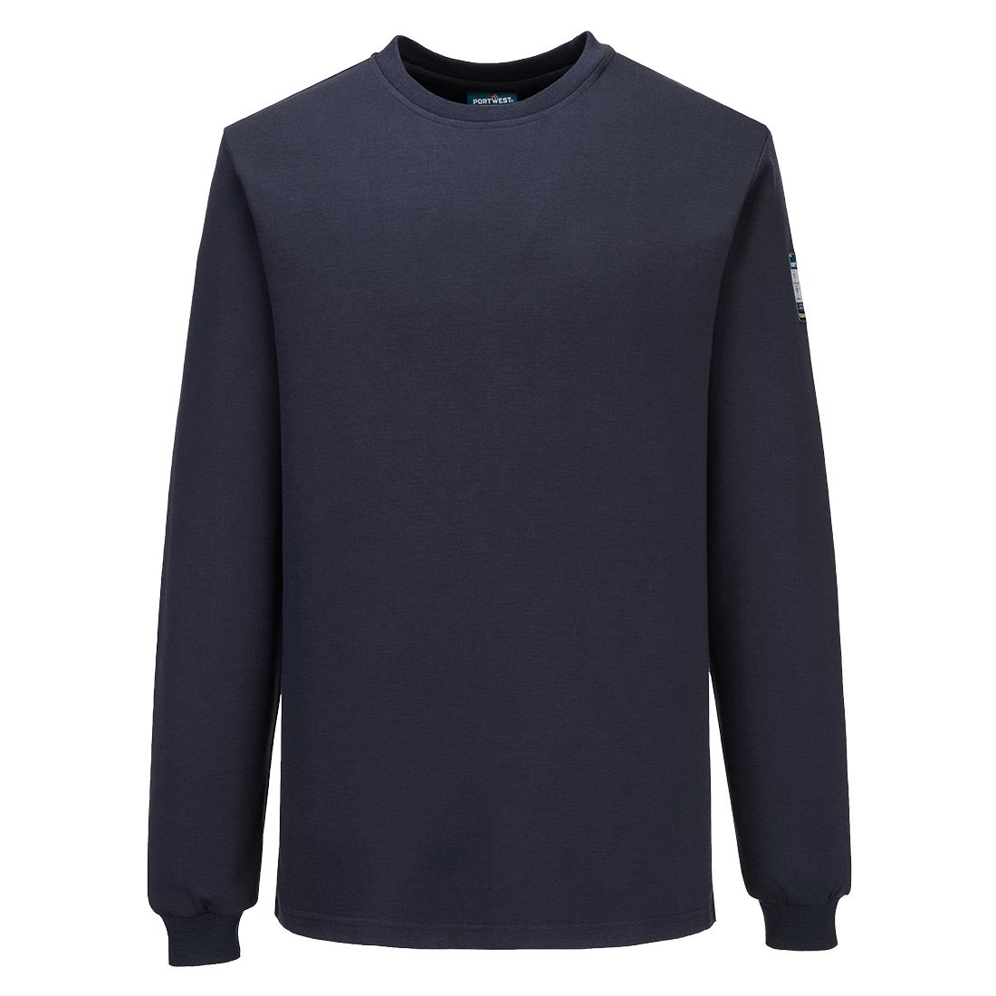 Portwest Modaflame Knit FR Long Sleeve T-Shirt - Navy