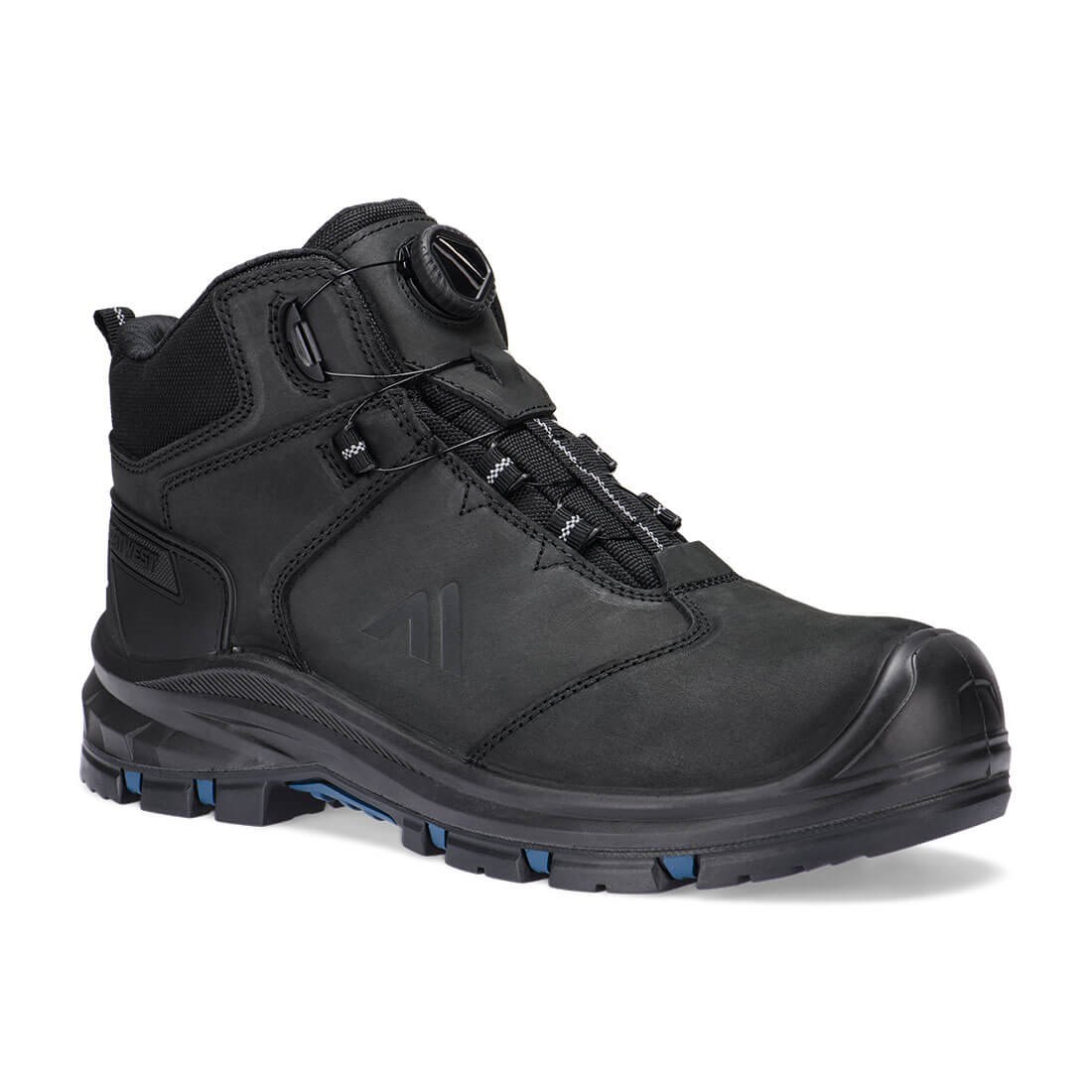 Portwest Composite Wire Lace Leather Mid Boot S7S HRO FO SC LG SR - Black