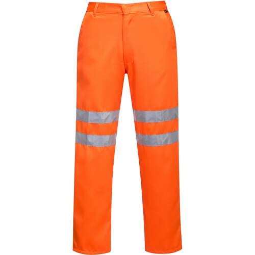 Portwest Hi-Vis Poly-cotton Trouser - Orange Tall