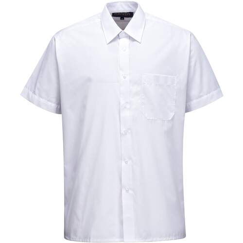 Portwest Classic Shirt, Short Sleeves - White