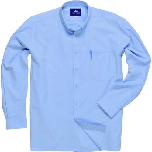 Portwest Easycare Oxford Shirt, Long Sleeves - Blue