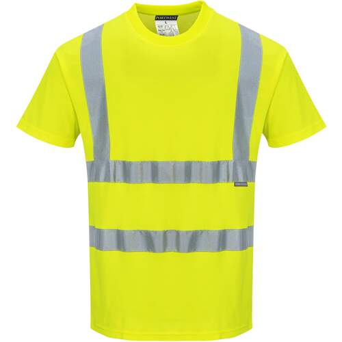Portwest Cotton Comfort Short Sleeve T-Shirt - Yellow