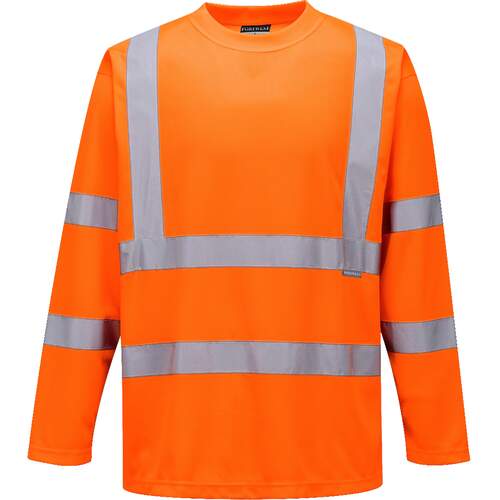 Portwest Hi-Vis Long Sleeved T-Shirt - Orange
