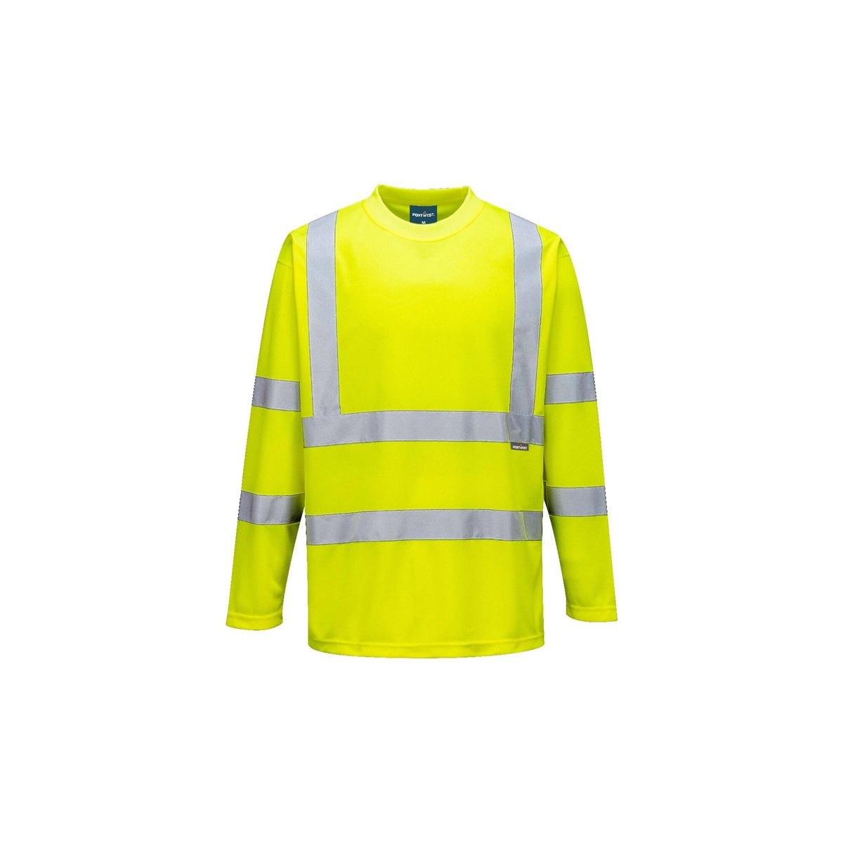 Portwest Hi-Vis Long Sleeved T-Shirt - Yellow
