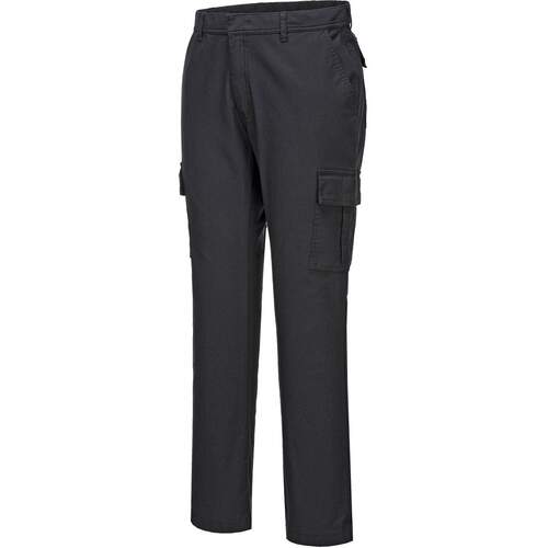 Portwest Stretch Slim Combat Trouser - Black Short