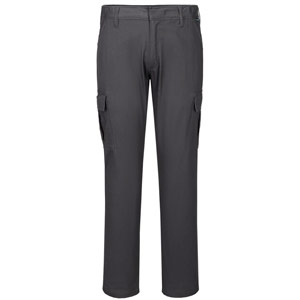 Portwest Stretch Slim Fit Combat Trousers - Metal Grey