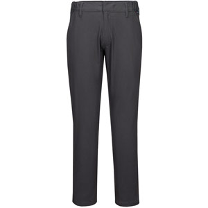 Portwest Stretch Slim Chino Trousers - Metal Grey