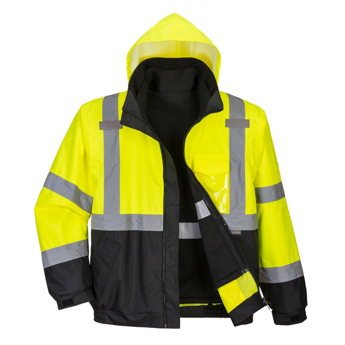 Portwest Hi-Vis Premium 3-in-1 Bomber - Yellow/Black