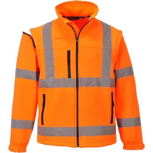 Portwest Hi-Vis Softshell Jacket (3L) - Orange | The PPE Online Shop