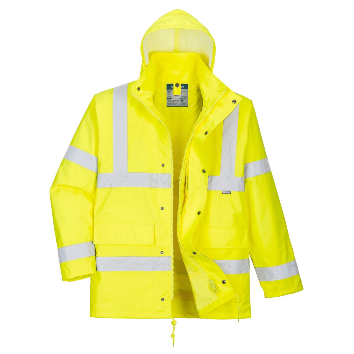 Portwest Hi-Vis 4-in-1 Traffic Jacket - Yellow