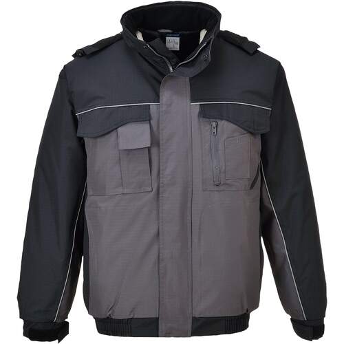 Portwest RS Bomber Jacket - Black/Grey