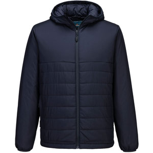 Portwest Professional Hooded Insulated Baffle Jacket - Dark Navy