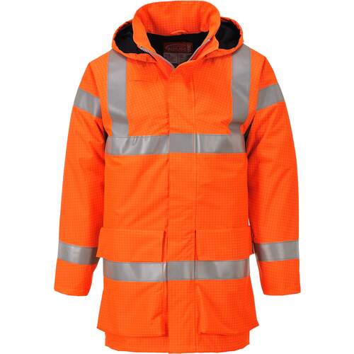 Portwest Bizflame Rain Hi-Vis Multi Lite Jacket - Orange