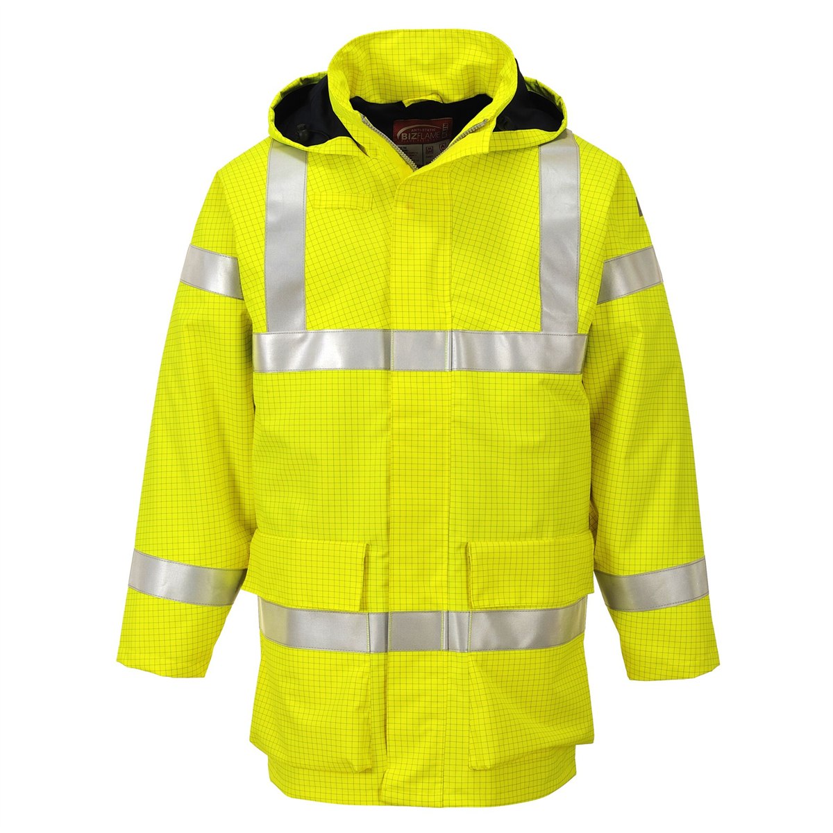 Portwest Bizflame Rain Hi-Vis Multi Lite Jacket - Yellow
