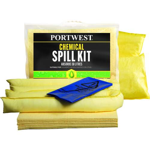 Portwest 50 Litre Chemical Kit - Yellow