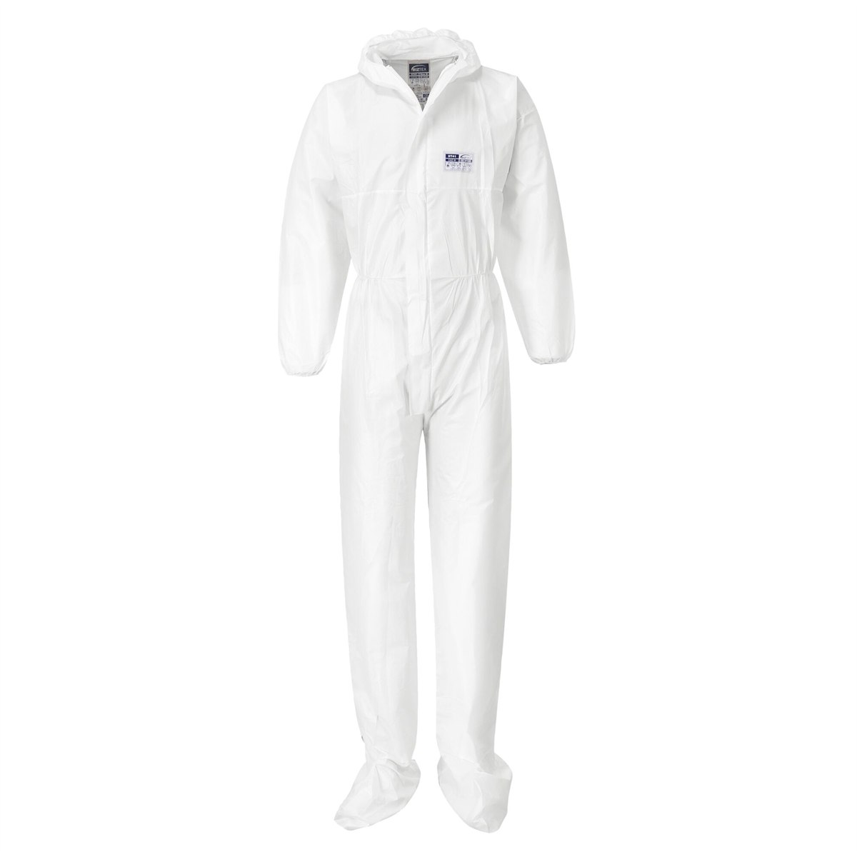 Portwest BizTex Microporous Coverall with Boot Covers Type 5/6 - White