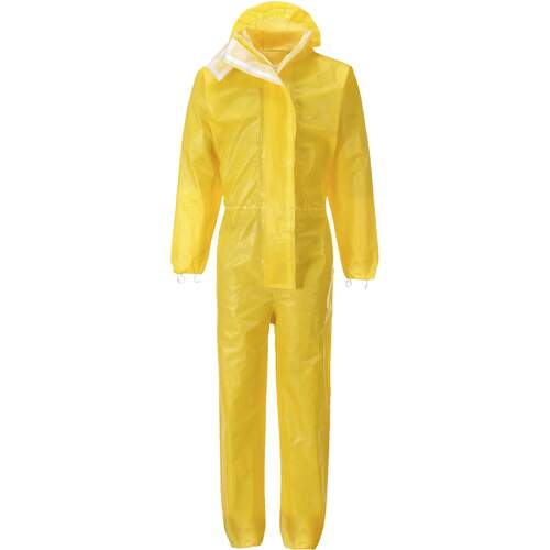 Portwest BizTex Microporous Coverall Type 3/4/5/6 - Yellow