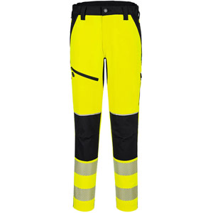 Portwest PW3 Hi-Vis Stretch Trouser - Yellow/Black