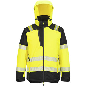 Portwest PW3 Hi-Vis Winter Jacket - Yellow/Black