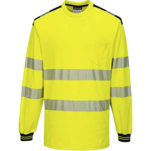 Portwest PW3 Hi-Vis T-Shirt L/S - Yellow/Black