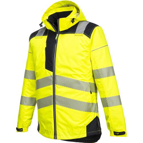 Portwest PW3 Hi-Vis Winter Jacket  - Yellow/Navy