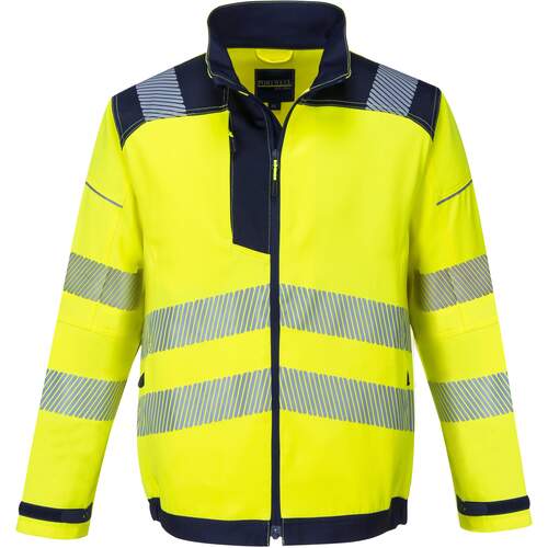 Portwest PW3 Hi-Vis Work Jacket - Yellow/Navy