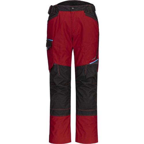 Portwest WX3 Work Trousers - Deep Red Short.