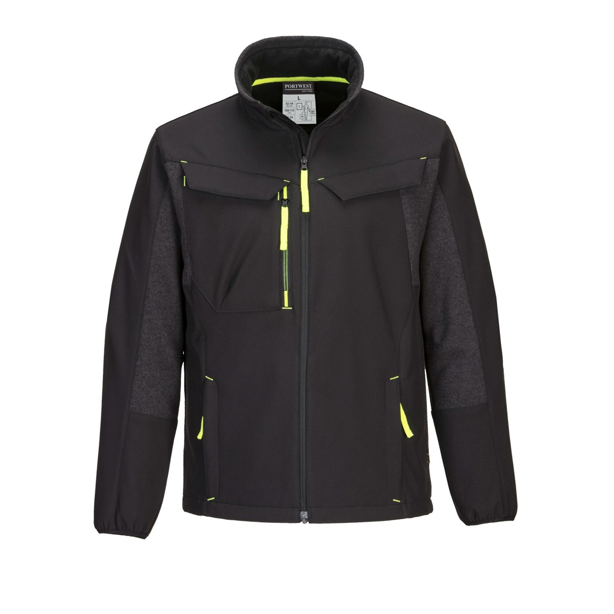 Portwest WX3 Eco Hybrid Softshell Jacket (2L) - Black