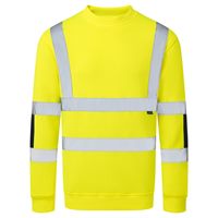 Portwest Hi-Vis Knit Sweatshirt - Yellow