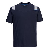Portwest WX3 Modaflame Knit FR Short Sleeve T-Shirt - Navy
