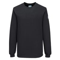 Portwest Modaflame Knit FR Long Sleeve T-Shirt - Black
