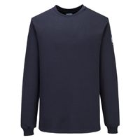 Portwest Modaflame Knit FR Long Sleeve T-Shirt - Navy
