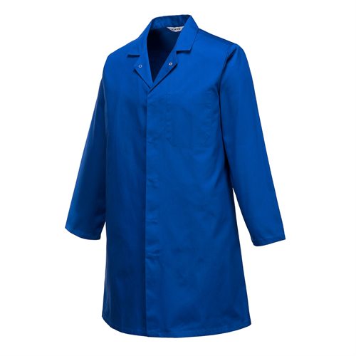 Portwest Men�s Food Coat, One Pocket - Royal Blue