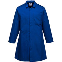 Portwest Mens Food Coat, One Pocket - Royal Blue