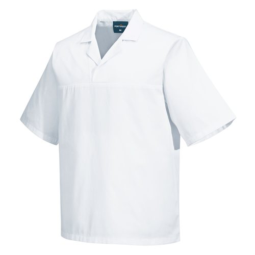 Portwest Bakers Shirt S/S - White